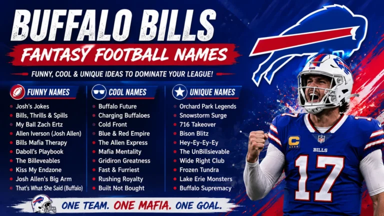 Buffalo Bills Fantasy Football Names