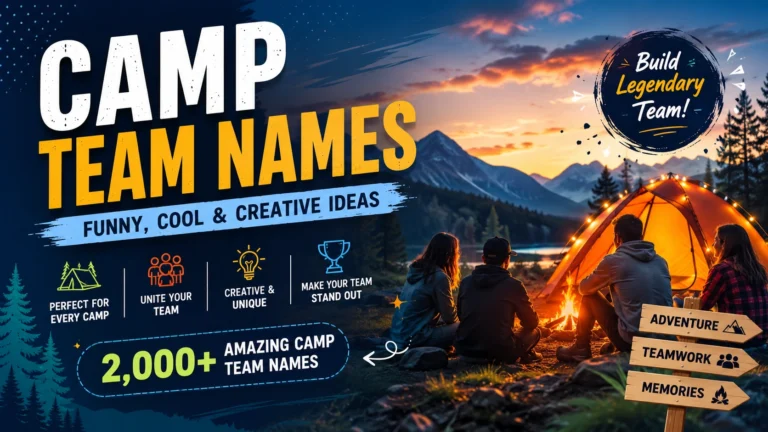 Camp Team Names