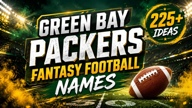 Green Bay Packers Fantasy Football Names