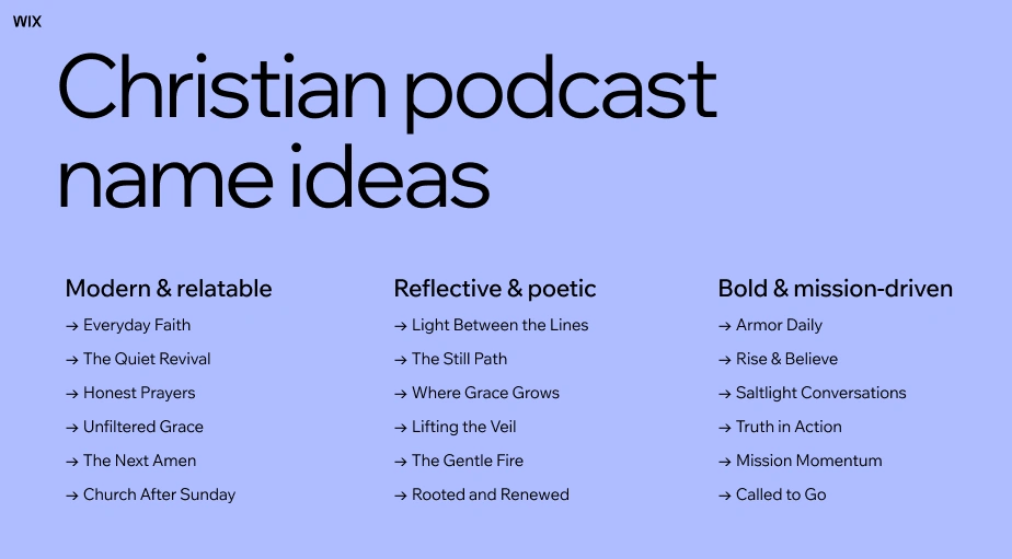 Podcast Name Ideas
