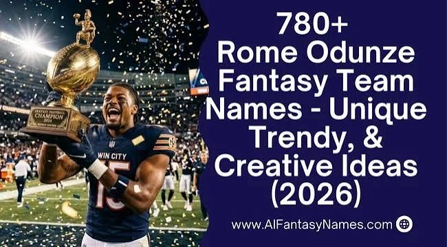 Rome Odunze Fantasy Team Names