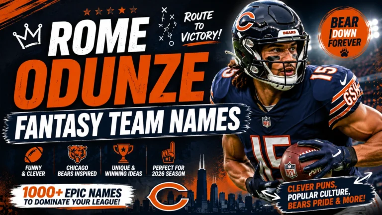 Rome Odunze Fantasy Team Names