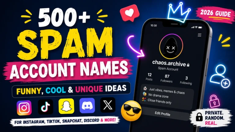 Spam Account Names