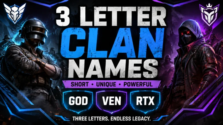 3 Letter Clan Names
