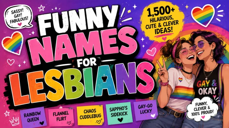 Funny Names For Lesbians,