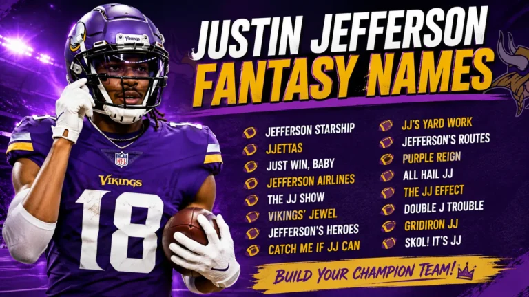 Justin Jefferson Fantasy Names