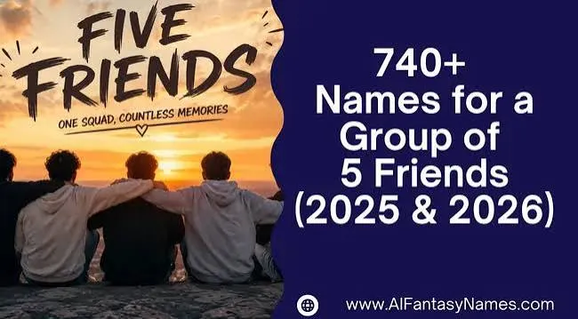 Names For A Group of 5 Friends