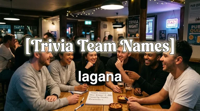 Trivia Team Names