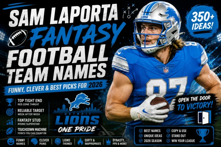 Sam Laporta Fantasy Football Team Names