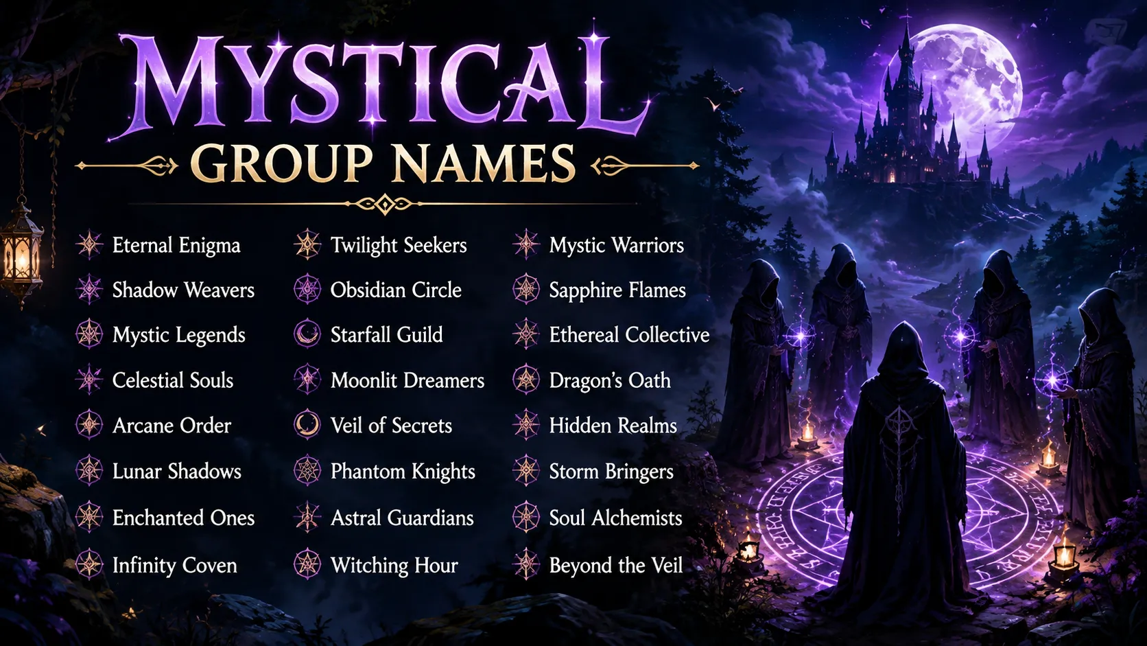 Mystical Group Names